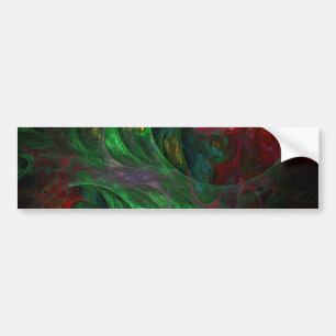 Autocollant De Voiture Sticker pare-chocs Genesis Green Art Abstrait