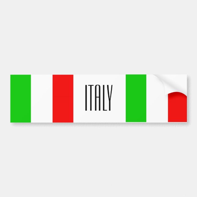 Autocollant De Voiture sticker pare-chocs Italie (Devant)