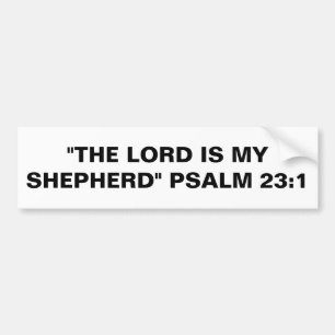 Autocollant De Voiture Sticker pare-chocs "Le Seigneur est mon berger"