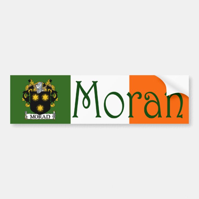 Autocollant De Voiture Sticker pare-chocs Moran Coat d'armoiries (Devant)