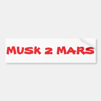 Autocollant De Voiture Sticker pare-chocs Musc 2 Mars