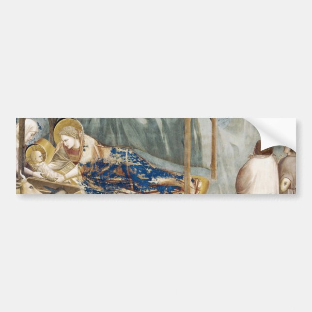 Autocollant De Voiture Sticker pare-chocs Nativité (par Giotto) (Devant)