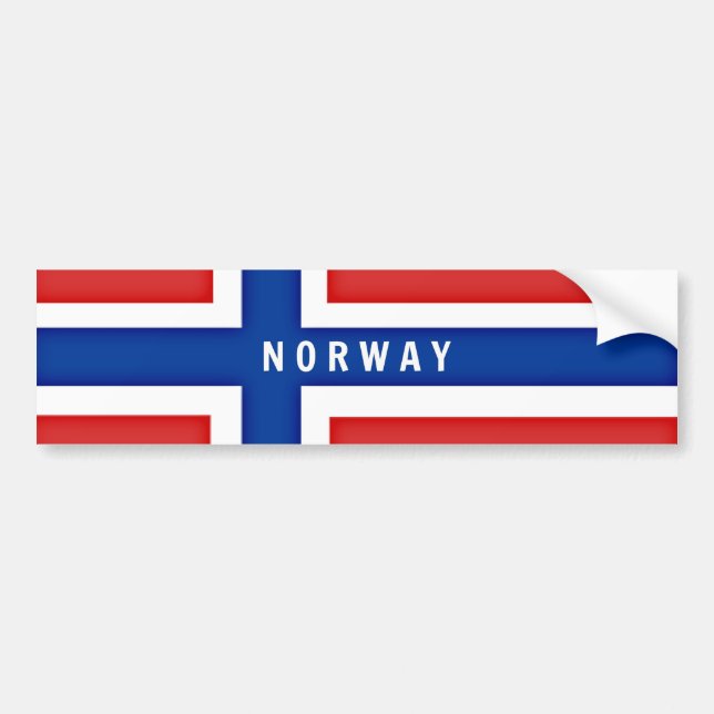 Autocollant De Voiture Sticker pare-chocs norvégien (Devant)