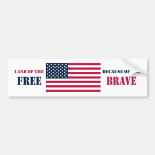 Autocollant De Voiture Sticker pare-chocs (patriotique)