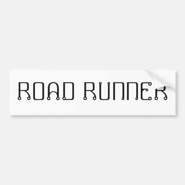 Autocollant De Voiture Sticker pare-chocs pour coureur de route (Devant)