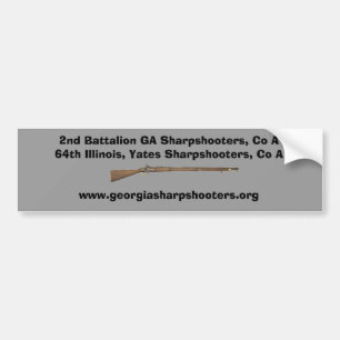 Autocollant De Voiture Sticker pare-chocs pour Géorgie Sharpshooter 2