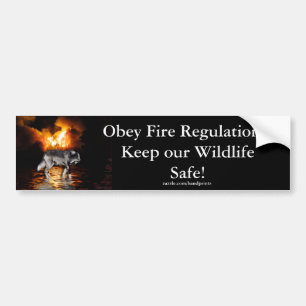 Autocollant De Voiture Sticker pare-chocs pour loup gris