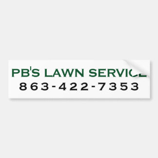 Autocollant De Voiture Sticker pare-chocs pour service de pelouse PB