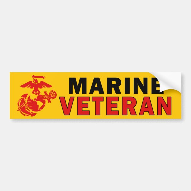 Autocollant De Voiture Sticker pare-chocs pour vétéran marin (Devant)