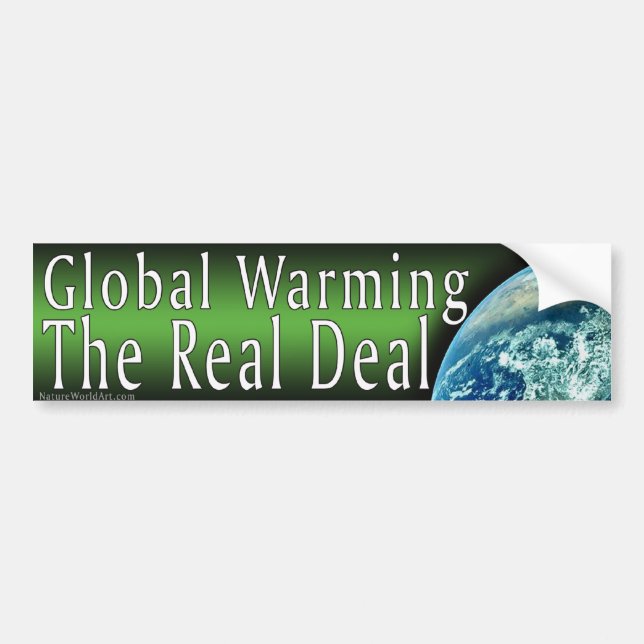 Autocollant De Voiture Sticker pare-chocs réchauffement climatique (Devant)