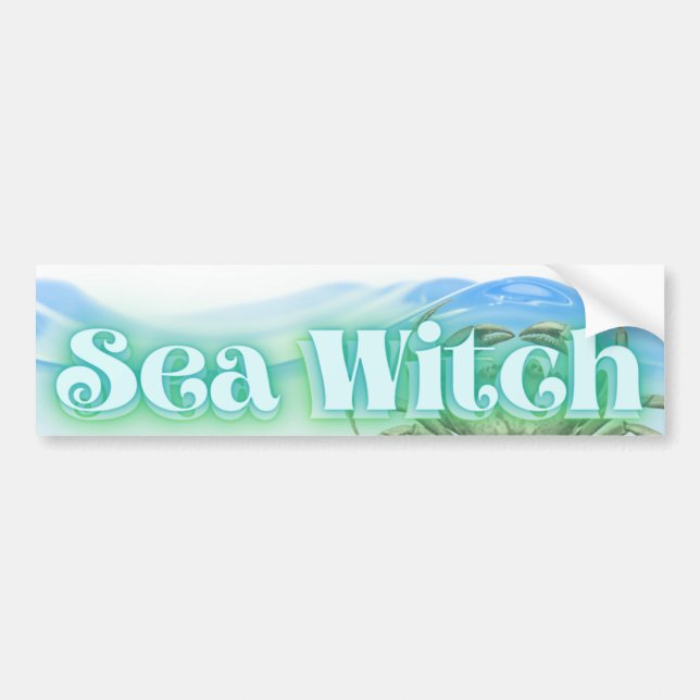 Autocollant De Voiture Sticker pare-chocs Sea Witch avec logo (Devant)