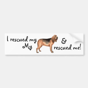 Autocollant De Voiture Sticker pare-chocs secourt Bloodhound