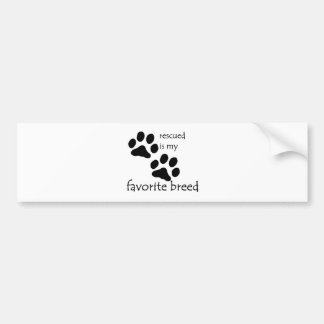Autocollant De Voiture Sticker pare-chocs "Secouru est ma race préférée"