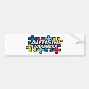 Autocollant De Voiture Sticker pare-chocs sensibilisation sur l'autisme