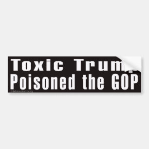 Autocollant De Voiture Sticker pare-chocs 'Toxique Trump'