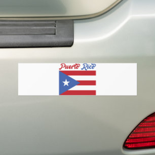 Autocollant De Voiture Sticker pare-chocs unique avec drapeau Porto Rico