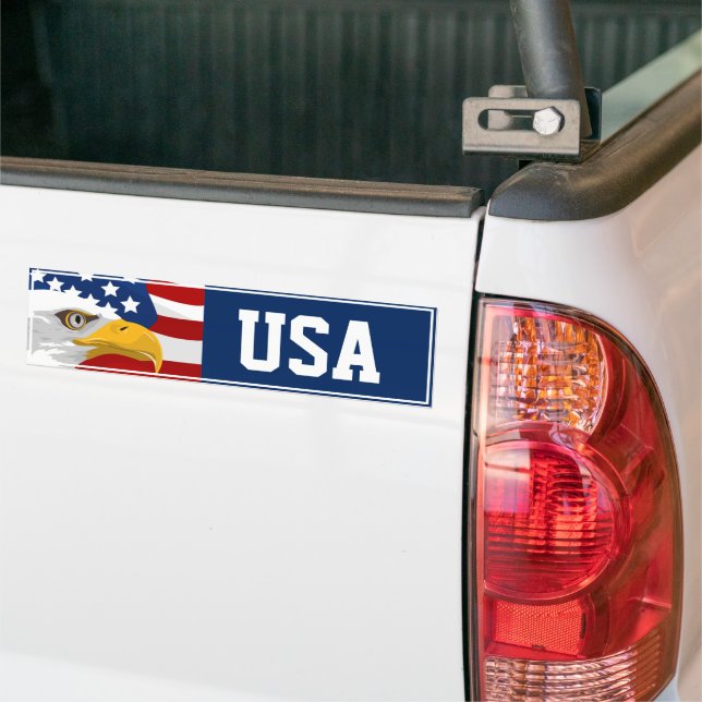 Autocollant De Voiture Sticker pare-chocs USA (Sur camion)