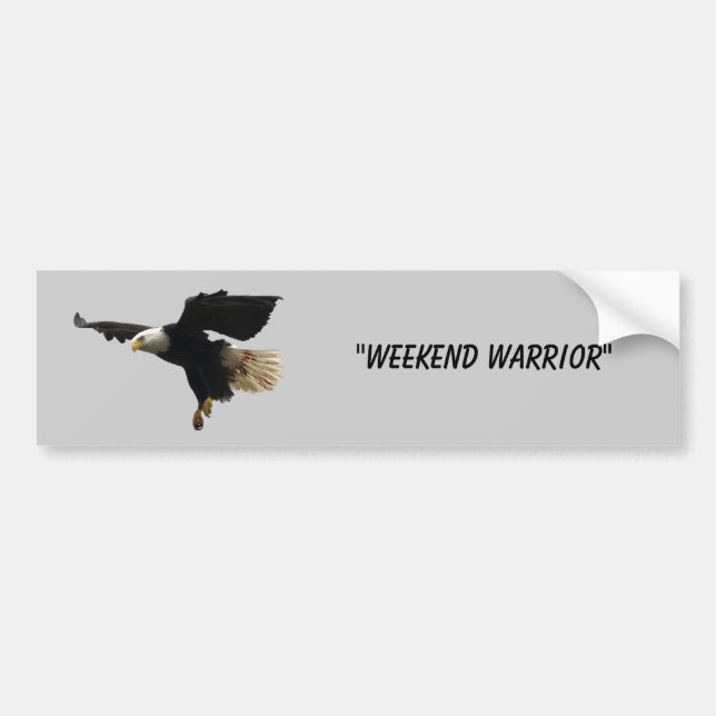 Autocollant De Voiture Sticker pare-chocs "Weekend Warrior" (Devant)