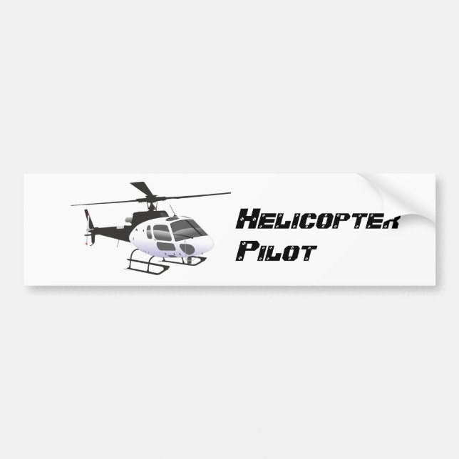 Autocollant De Voiture Sticker pilote d'hélicoptère (Devant)
