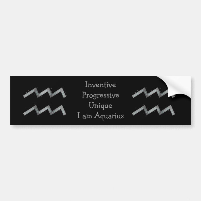 Autocollant De Voiture Sticker pour pare-chocs Aquarius (Devant)