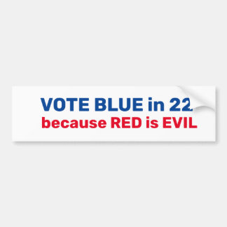 Autocollant De Voiture Sticker pour pare-chocs bleu vote