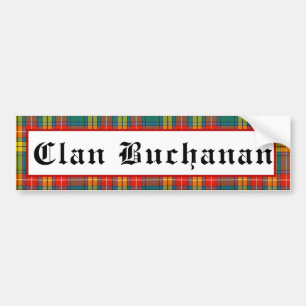 Autocollant De Voiture Sticker pour pare-chocs Clan Buchanan Tartan