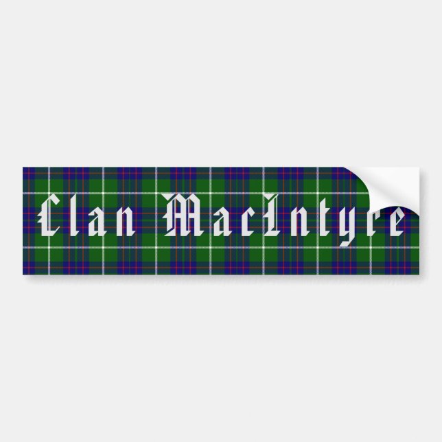Autocollant De Voiture Sticker pour pare-chocs Clan MacIntyre (Devant)