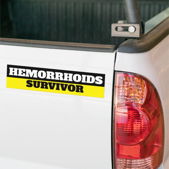 Autocollant De Voiture Sticker pour pare-chocs de survivant des hémorroïd (Sur camion)