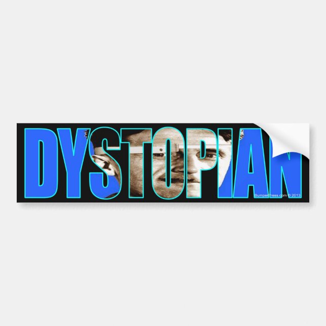 Autocollant De Voiture Sticker pour pare-chocs dystopique (Devant)