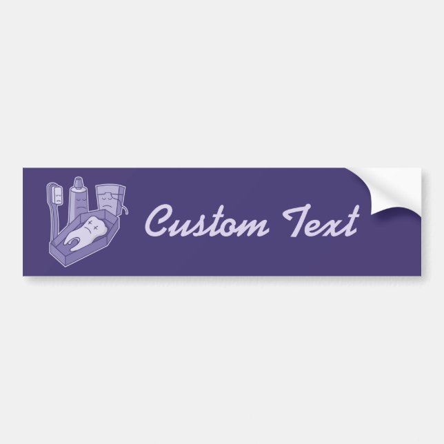 Autocollant De Voiture Sticker pour pare-chocs funéraire pour dents (Devant)