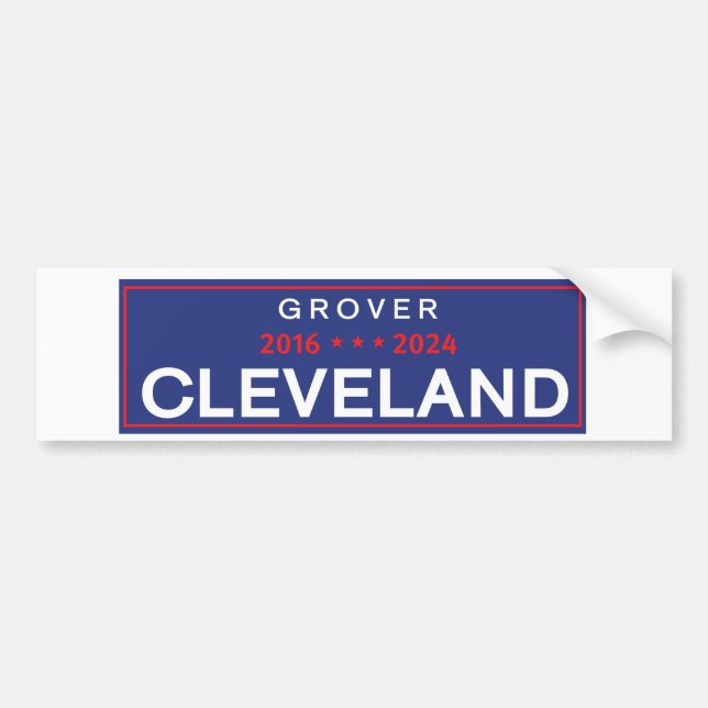 Autocollant De Voiture Sticker pour pare-chocs Grover Cleveland 2024 (Devant)