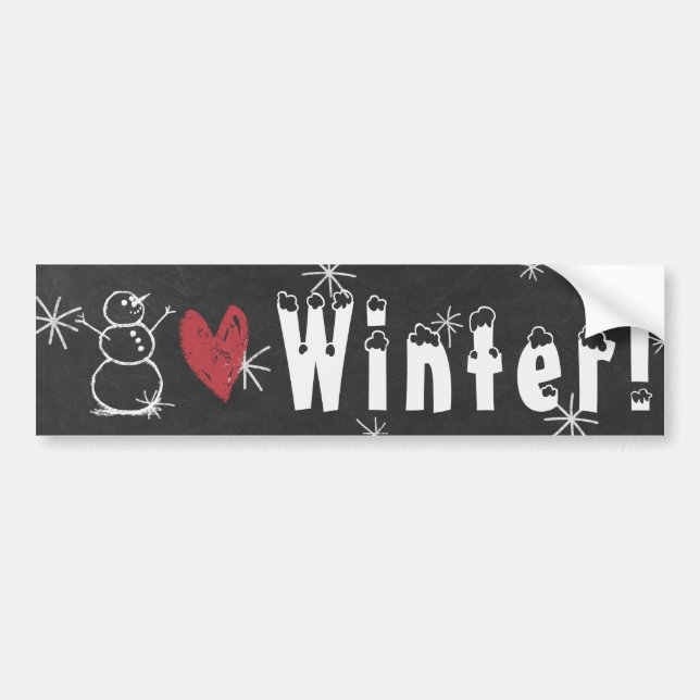 Autocollant De Voiture Sticker pour pare-chocs hivernal des neiges (Devant)