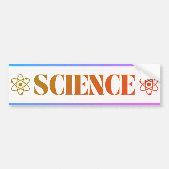 Autocollant De Voiture Sticker pour pare-chocs science (Devant)