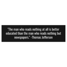 Sticker pour pare-chocs Thomas Jefferson