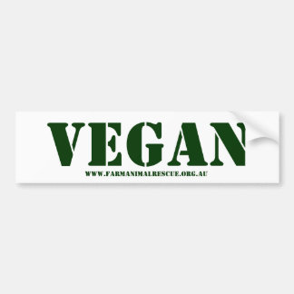 Autocollant De Voiture Sticker pour pare-chocs végétalien