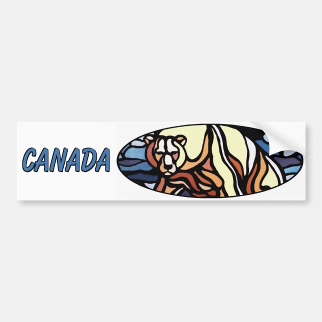Autocollant De Voiture Sticker pour pare-ours au Canada Cadeaux canadiens (Devant)