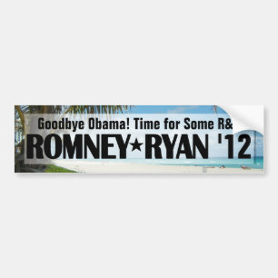Autocollant De Voiture Sticker R&R Romney/Ryan Bumper