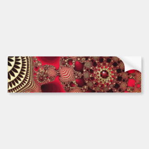 Autocollant De Voiture Sticker Rubies & Gold Bumper