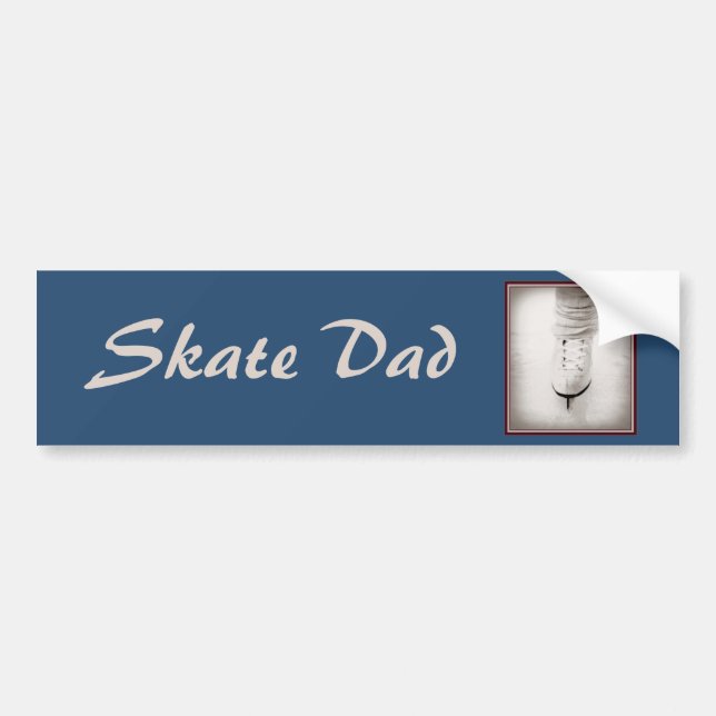 Autocollant De Voiture Sticker 'Skate Dad' (Devant)