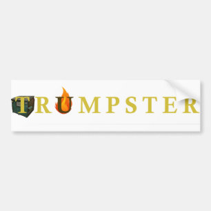 Autocollant De Voiture Sticker Trumpster Pour Les Puisseuses