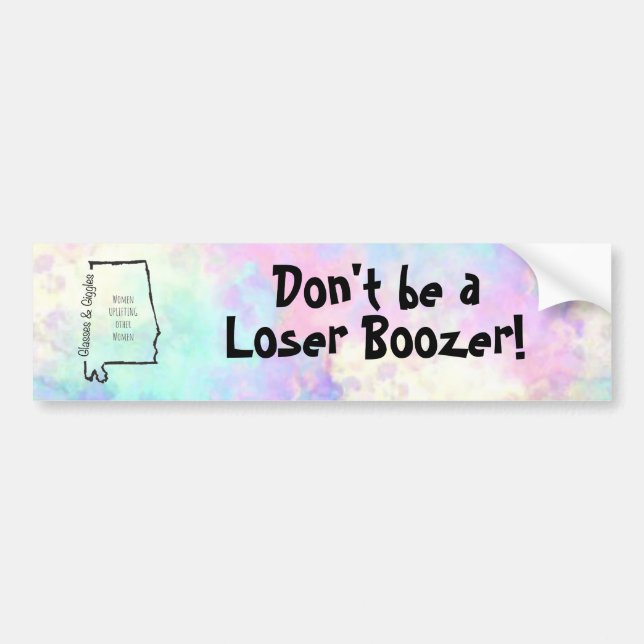Autocollant De Voiture Sticleur pare-chocs Loser Boozer (Devant)