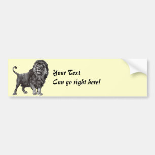 Autocollant De Voiture Sticleur pare-chocs vintage Lion
