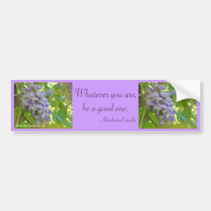 Autocollant De Voiture Sticule pare-chocs à l'assiette de fleurs Wisteri