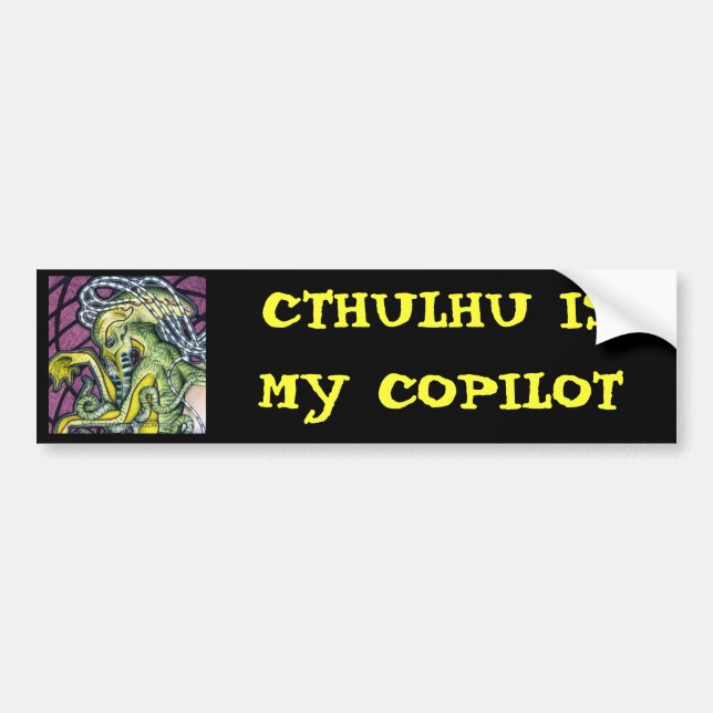 Autocollant De Voiture Sticule pare-chocs Cthulhu effrayante (Devant)
