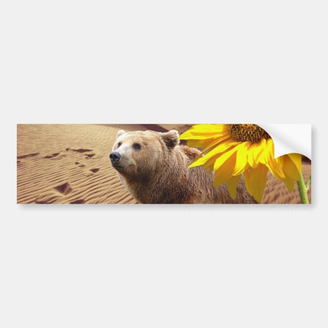Autocollant De Voiture Sticule pare-chocs de fleurs de tournesol (Devant)