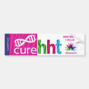 Autocollant De Voiture Sticule pare-chocs de la maladie rare Cure HHT