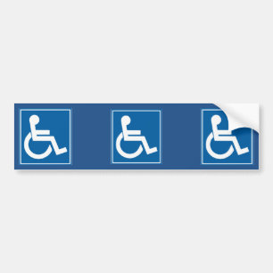 Autocollant De Voiture Sticule pare-chocs du panneau de poche bleu