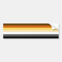 Sticule pare-chocs Gay Bear Flag Stripes