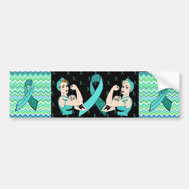 Autocollant De Voiture Sticule pare-chocs Myasthenia Gravis Awareness (Devant)