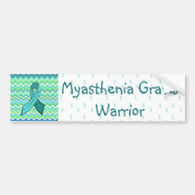 Sticule pare-chocs turquoise Myasthenia Gravis Awa